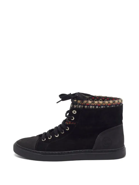 CHANEL Pre-Owned CC patch high-top sneakers Black 1401485
