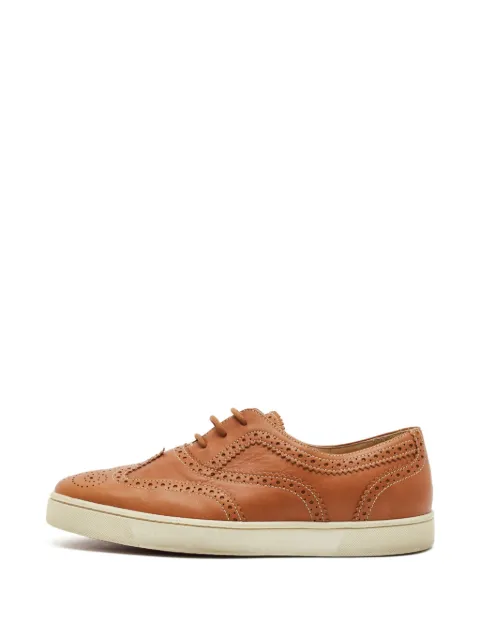 Christian Louboutin Pre-Owned Golfito brogue sneakers Brown 1403326