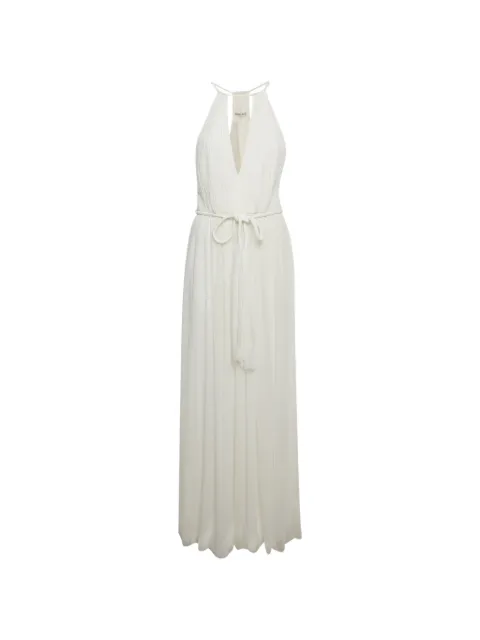 alice + olivia halter-neck sleeveless maxi dress White 1393307