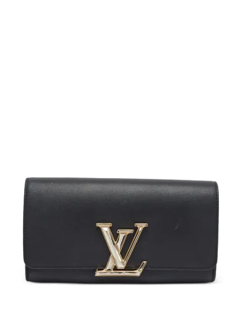 Louis Vuitton Pre-Owned 2010 Louise leather clutch bag Black 1381794