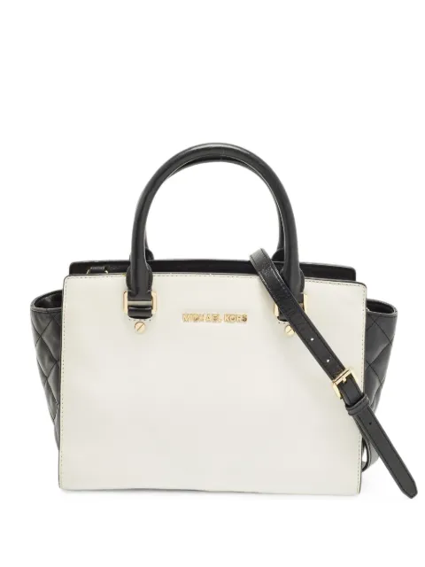 Michael Kors Vintage Selma quilted-leather tote bag White 1381054