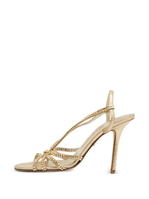 Gina Gina crystal-embellished slingback sandals Gold 1396573