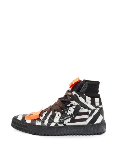 Off-White Pre-Owned 3.0 Off Court striped sneakers Black 1372549
