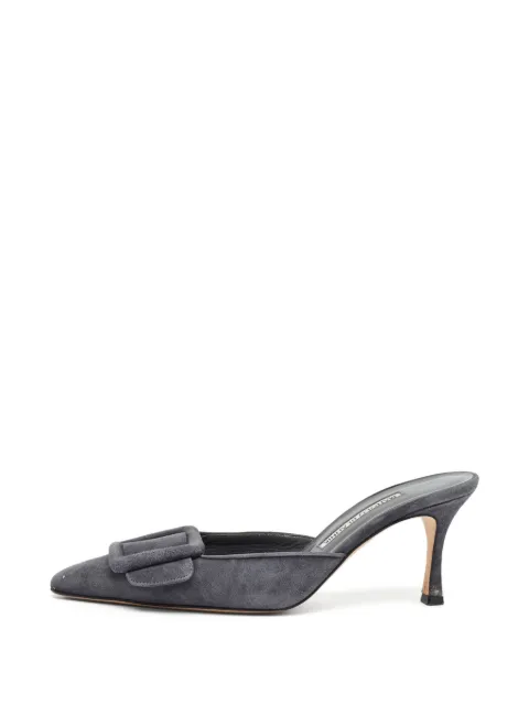 Manolo Blahnik Maysale heeled mules Grey 1398129