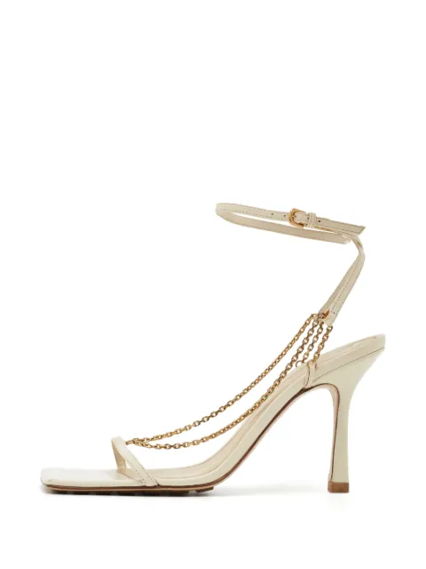 Bottega Veneta Pre-Owned Stretch square-toe sandals Neutrals 1392953