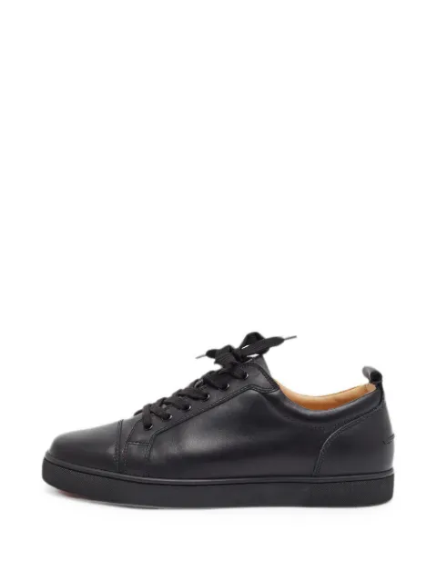 Christian Louboutin Pre-Owned Louis Junior Orlato embossed sneakers Black 1383665