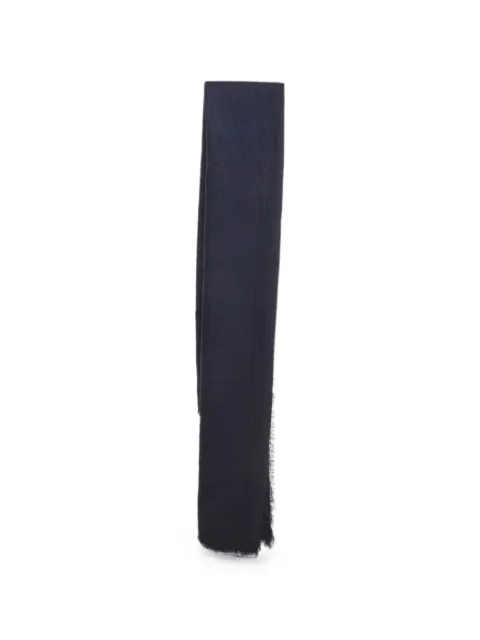 Christian Dior Pre-Owned Oblique motif scarf Blue 1382302