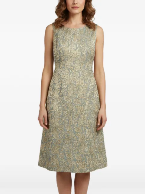 D&G floral-jacquard sleeveless dress Gold 1383509