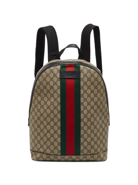 Gucci Pre-Owned Sherry Line GG Supreme backpack Neutrals 1381455
