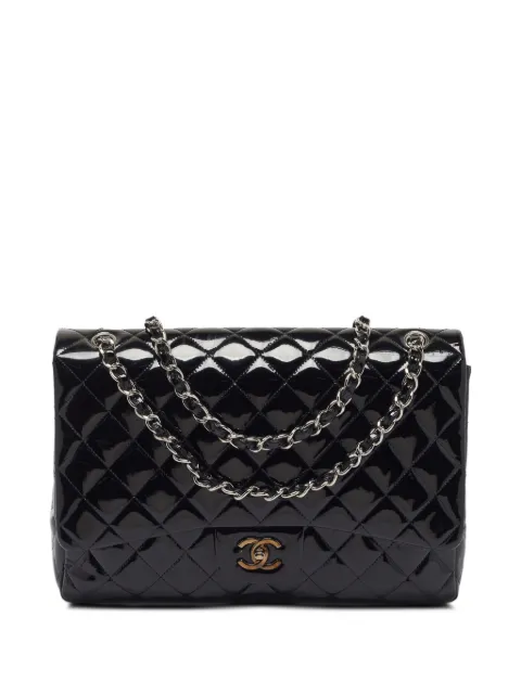 CHANEL Pre-Owned 2009-2010 Classic Single Flap quilted CC turn-lock shoulder bag Black 1399028