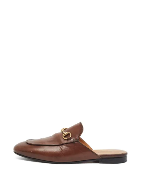 Gucci Pre-Owned Princetown Horsebit mules Brown 1387901