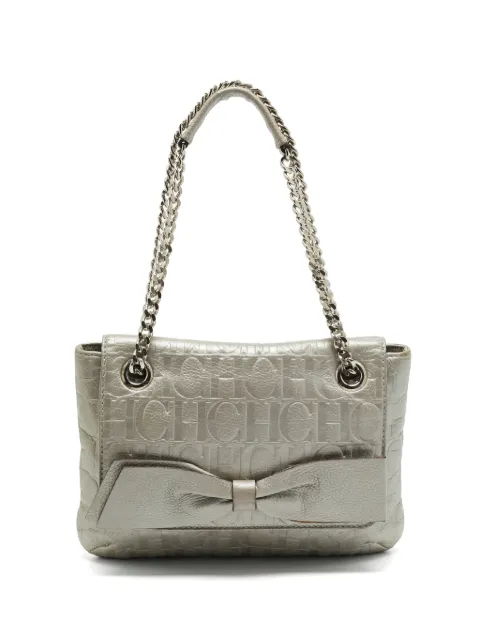 Carolina Herrera Vintage Audrey bow shoulder bag Silver 1387720