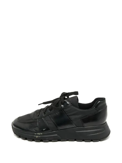 Prada Pre-Owned Prax 01 lace-up sneakers Black 1388461