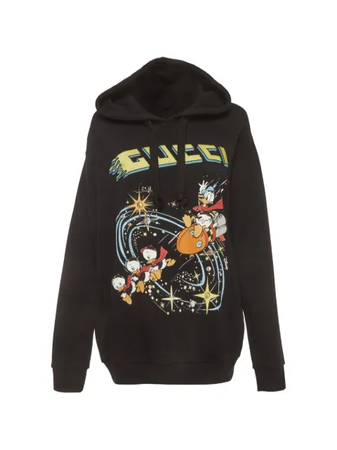 Gucci Pre-Owned x Disney 2021 Donald Duck hoodie Black 1386513