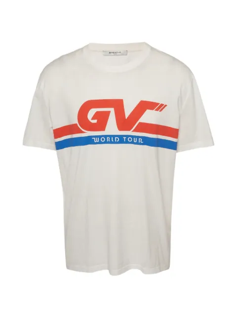 Givenchy Pre-Owned World Tour logo-print t-shirt White 1388995