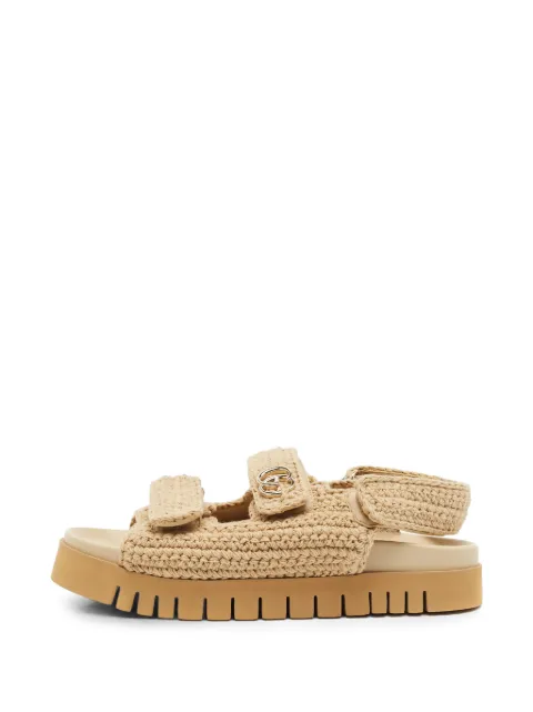 Gucci Pre-Owned Interlocking G crochet sandals Neutrals 1393412