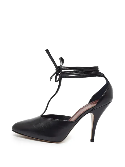 Celine Pre-Owned Night Out lace-up pumps Black 1382404