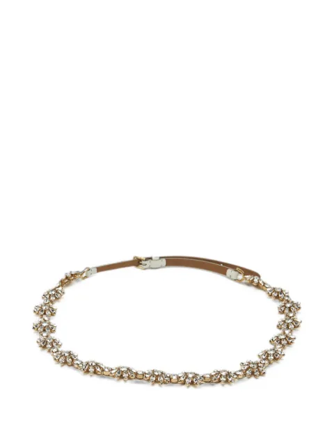 Dolce & Gabbana Pre-Owned crystal-embellished belt Gold 1378614