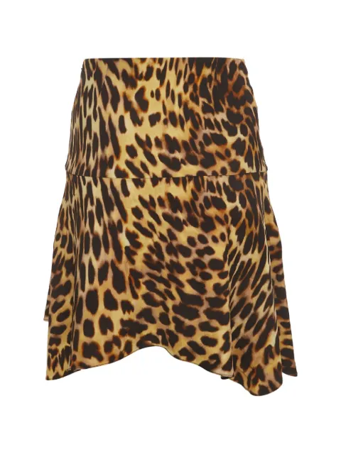 Stella McCartney Pre-Owned leopard-print mini skirt Brown 1380000