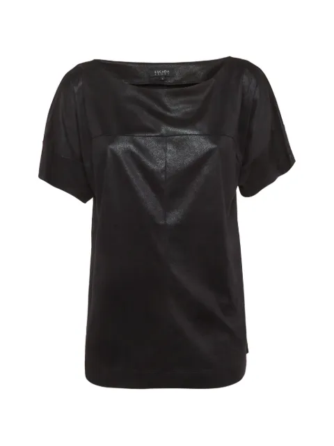 Burberry Pre-Owned Bateau neck knit top Black 1344602