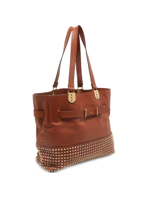 Christian Louboutin Pre-Owned Sybil spike tote bag Brown 1161347