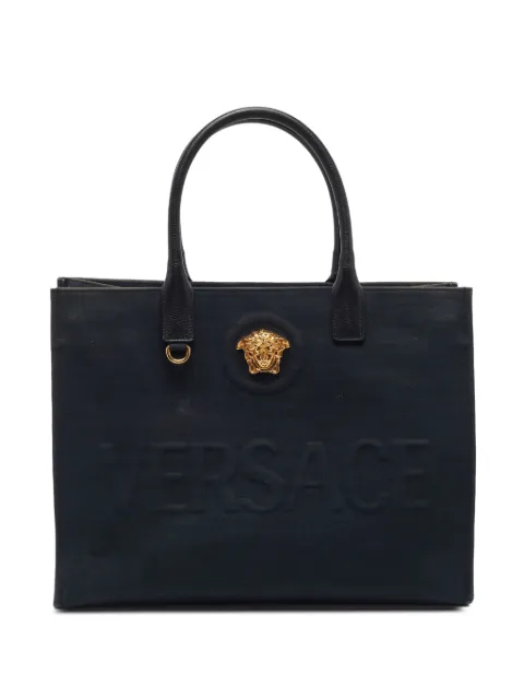 Versace Pre-Owned La Medusa embossed tote bag Black 1404124