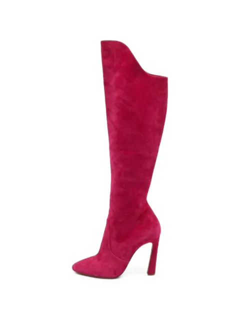 Christian Louboutin Pre-Owned Eleonor pointed-toe knee-length boots Pink 1400896