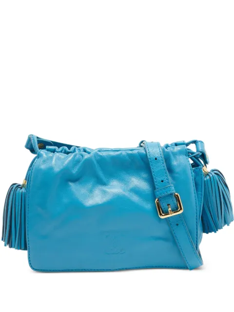 Loewe Pre-Owned 2010 Flamenco tassel-detail cross body bag Blue 1399345