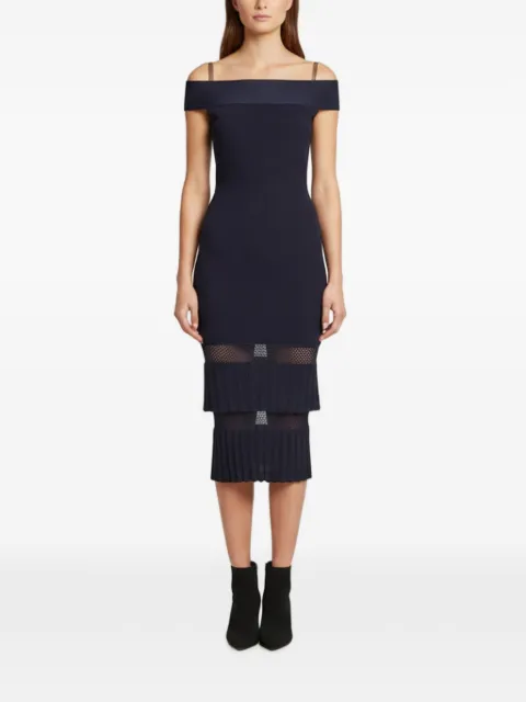 Roland Mouret off-the-shoulder mermaid midi dress Blue 1393295