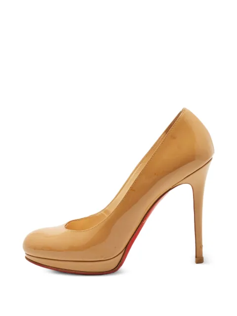 Christian Louboutin Pre-Owned New Simple almond-toe pumps Neutrals 1395298