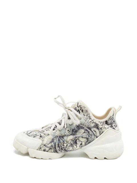 Christian Dior Pre-Owned D-Connect lace-up sneakers White 1403514