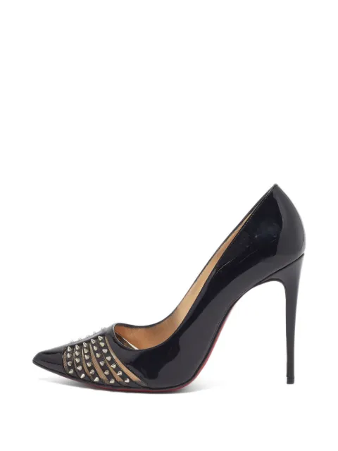 Christian Louboutin Pre-Owned Bareta studded pumps Black 1393116