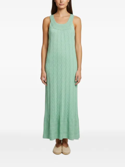 Missoni Pre-Owned geometric-pattern sleeveless maxi dress Green 1403680