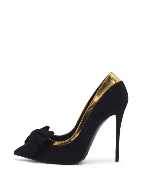 Giuseppe Zanotti Vintage bow pointed-toe pumps Black 1402985
