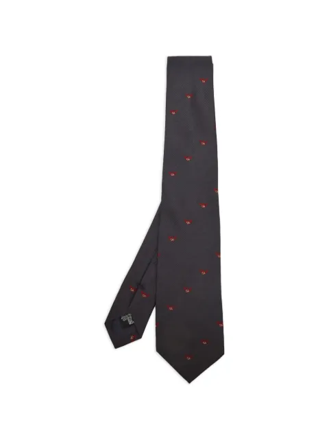 Emporio Armani Pre-Owned logo-detail tie Blue 1401764