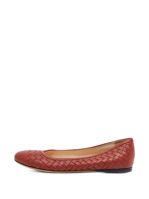 Bottega Veneta Pre-Owned Intrecciato ballet flats Brown 1403063