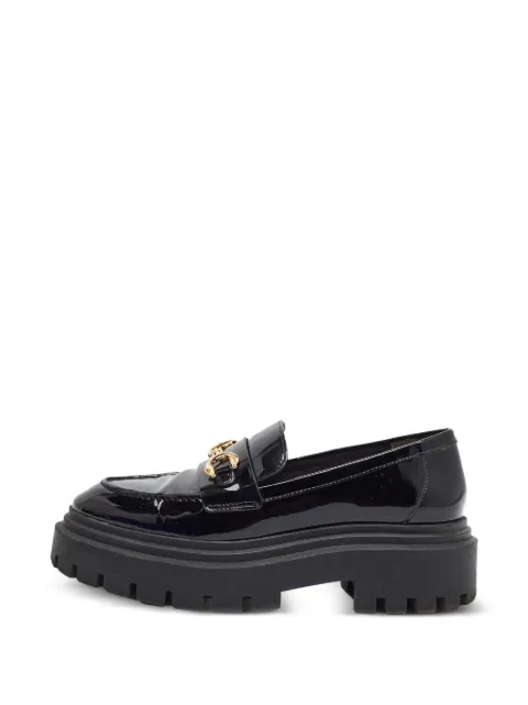 Stuart Weitzman Accent chain-link platform loafers Black 1383598