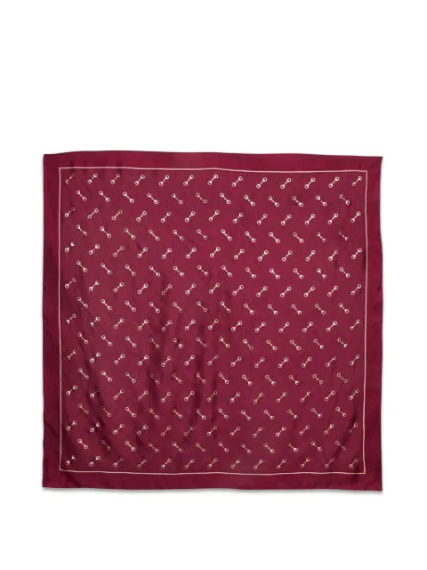 Gucci Pre-Owned GG Horsebit monogram scarf Red 1392914