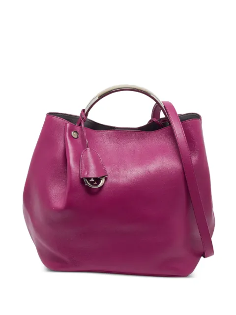 Christian Dior Pre-Owned 2014 Diorific leather tote bag Purple 1382494