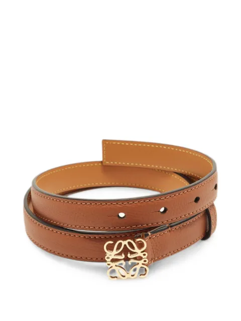 Loewe Pre-Owned Anagram slim belt Brown 1384453