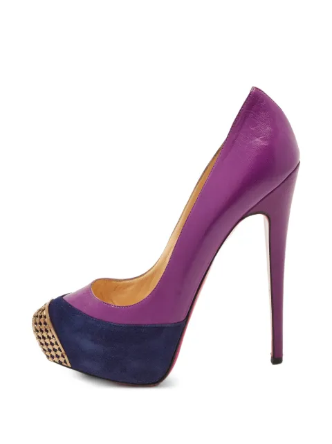 Christian Louboutin Pre-Owned Maggie cap-toe platform pumps Purple 1389997