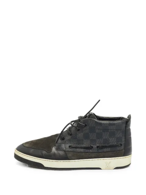 Louis Vuitton Pre-Owned Damier Graphite high-top sneakers Black 1403480