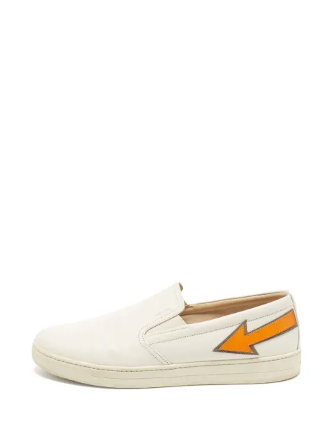 Prada Pre-Owned Linea Rossa slip-on sneakers White 1394859
