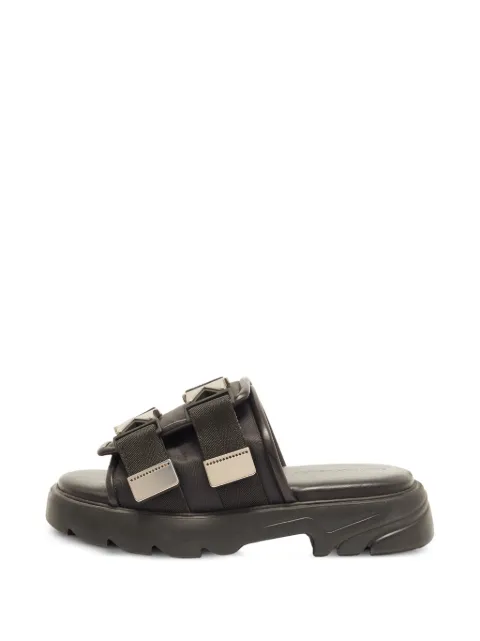 Bottega Veneta Pre-Owned Flash Bomber buckle-detailed sandals Black 1393784