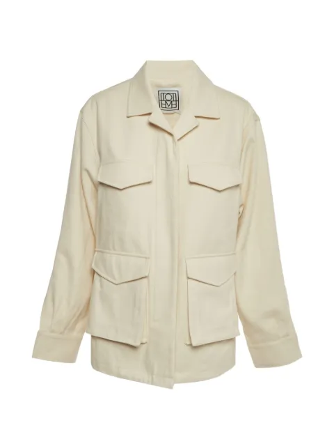 TOTEME gabardine utility jacket Neutrals 1398064