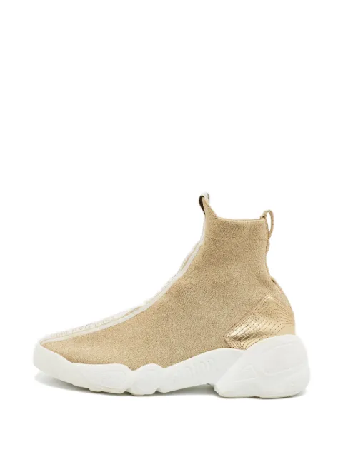 Christian Dior Pre-Owned Dior F Two slip-on sneakers Gold 1382279