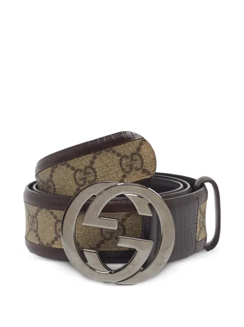 Gucci Pre-Owned Interlocking G buckle belt Brown 1403003