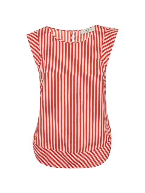 SANDRO striped short-sleeves top White 1398339