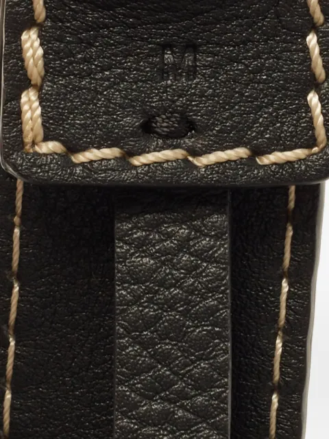 Chloé Pre-Owned M buckle leather belt Black 1388554