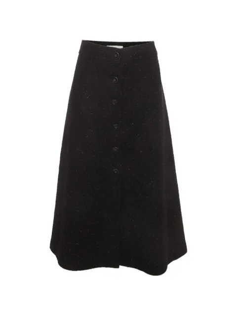 Chloé Pre-Owned button-up flared midi skirt Blue 1396911